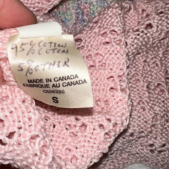 Canadaβs VIVIENNE POY Rare Vintage Short Sleeve Knit Sweater - Picture 4 of 7